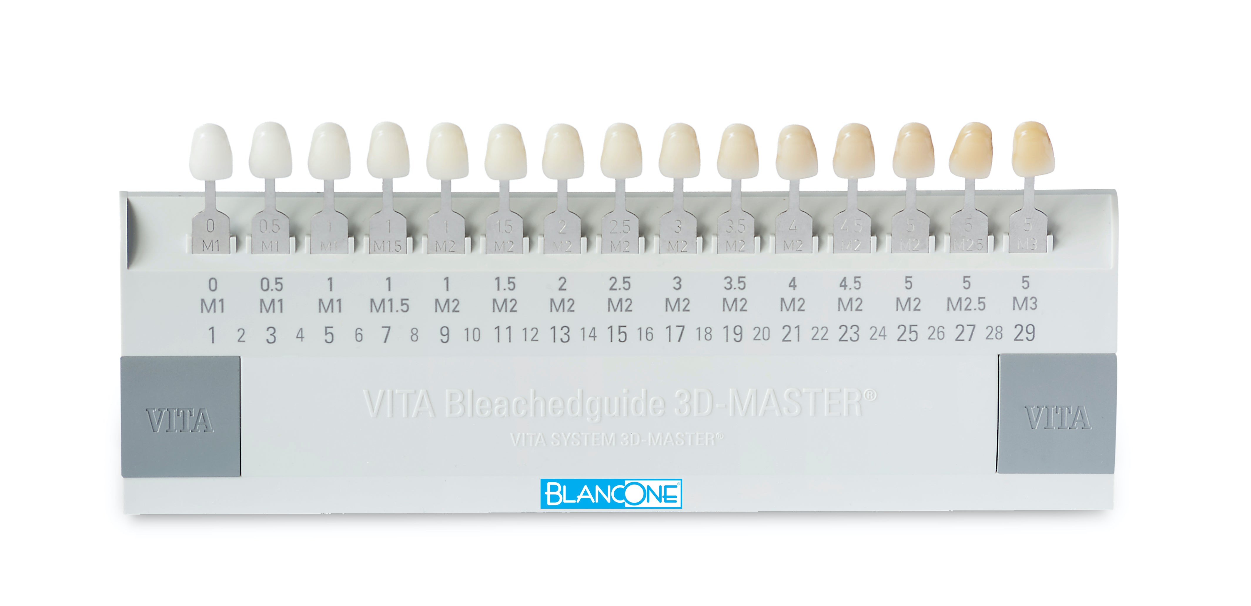Bleach Color Guide BlancOne VITA 3D Bleaching shade guide – BlancOneUSA